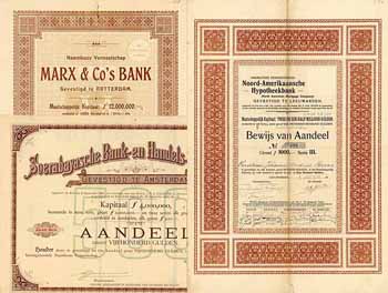Niederlande - Banken-Konvolut (10 Stücke)