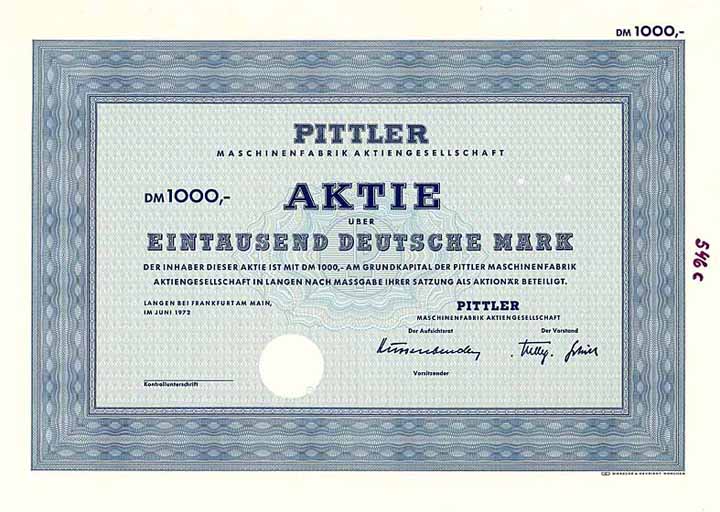 Pittler Maschinenfabrik AG