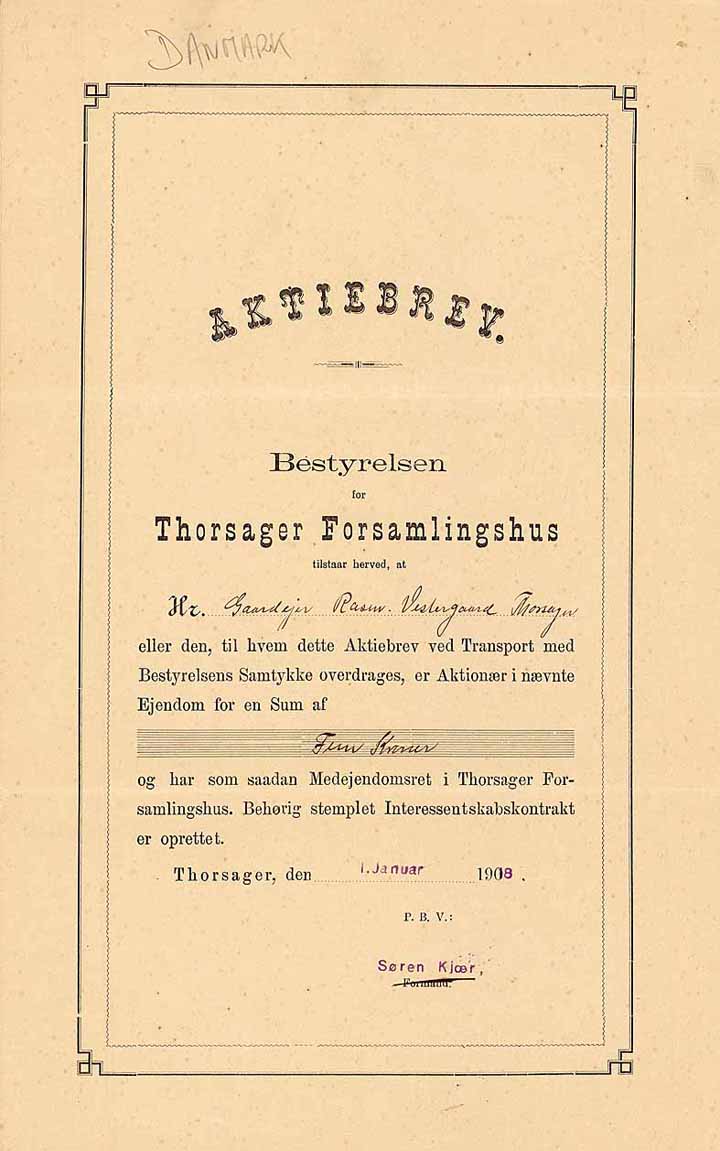 Thorsager Forsamlingshus