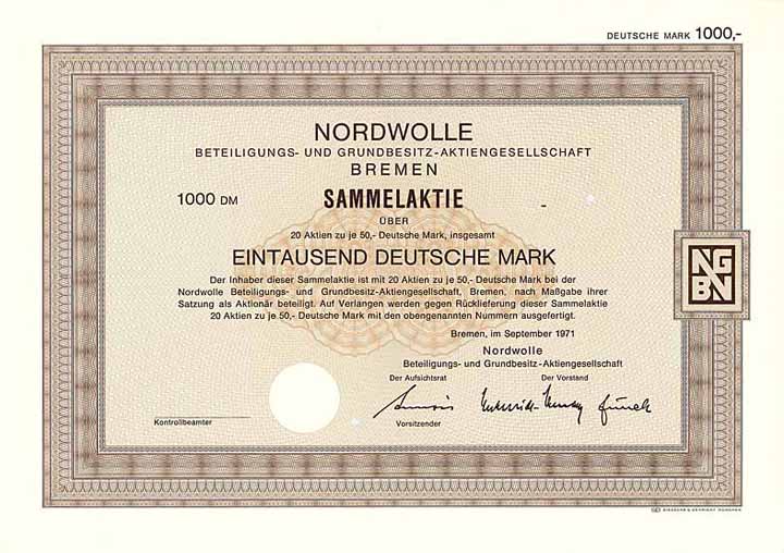 Nordwolle Beteiligungs- und Grundbesitz-AG