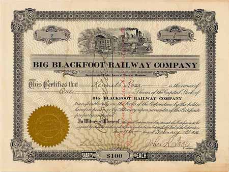 Big Blackfoot Railway
