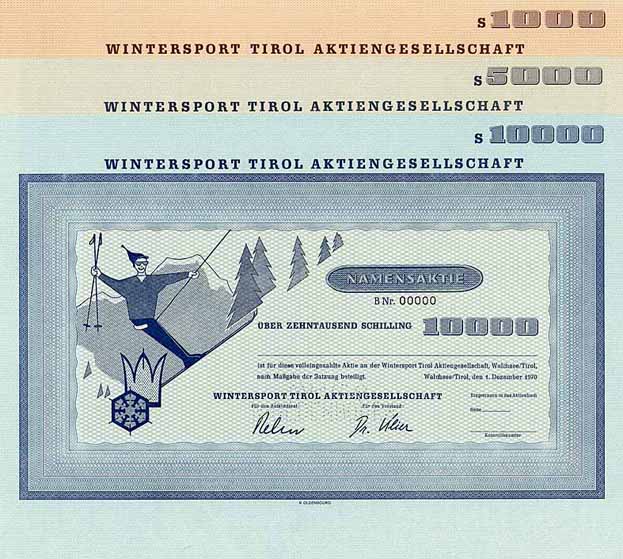 Wintersport Tirol AG (3 Stücke)
