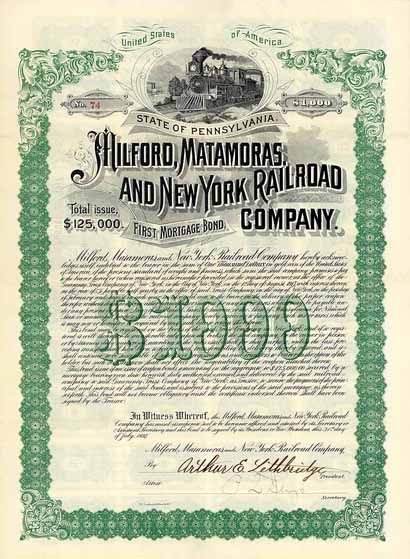 Milford, Matamoras & New York Railroad