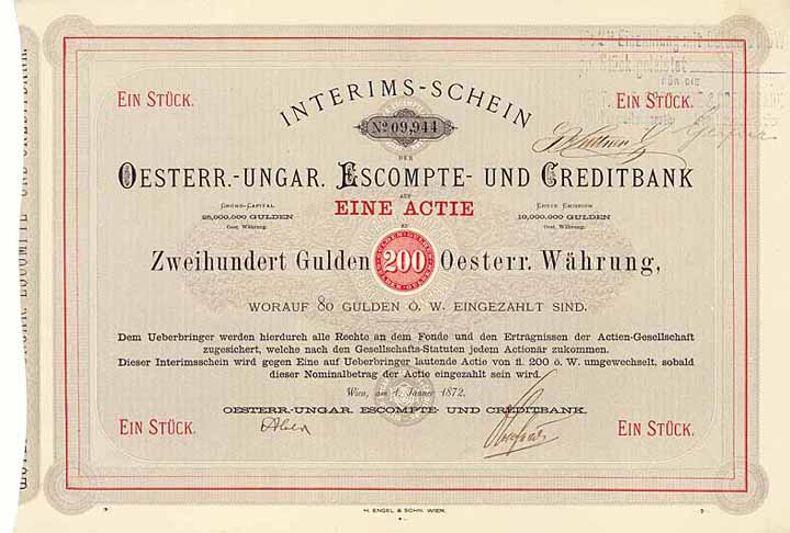 Oesterr.-Ungar. Escompte- und Creditbank