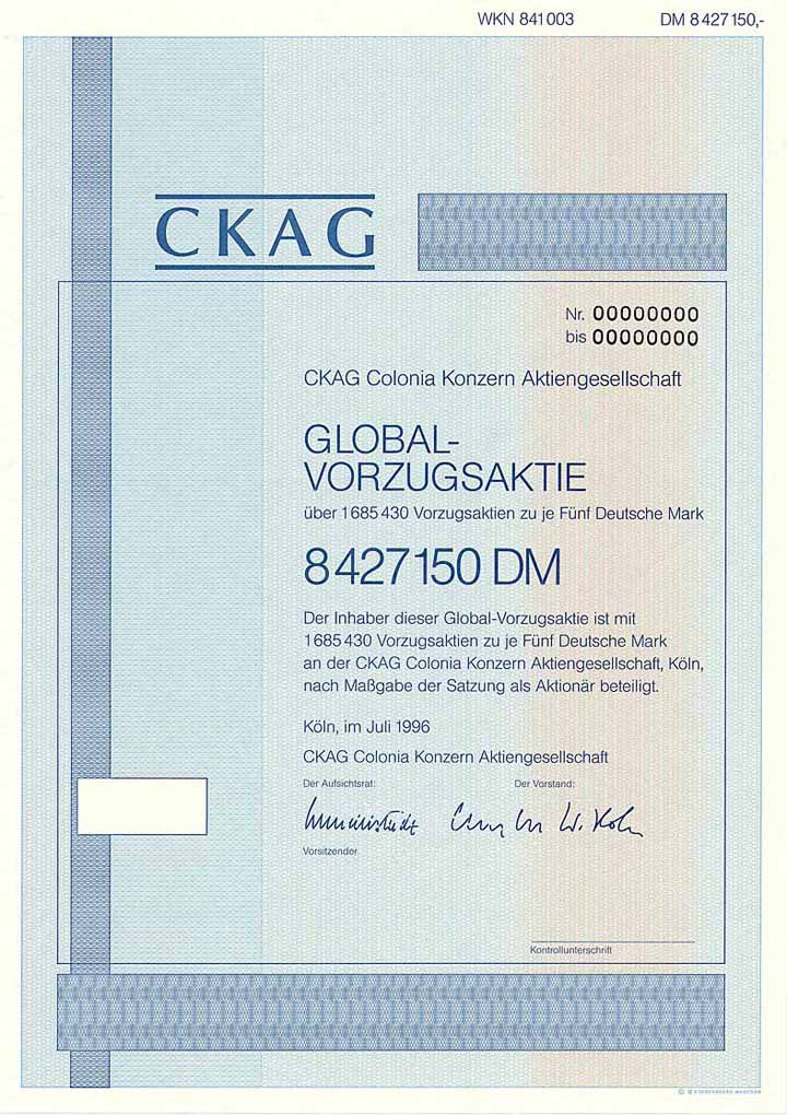 CKAG Colonia Konzern AG