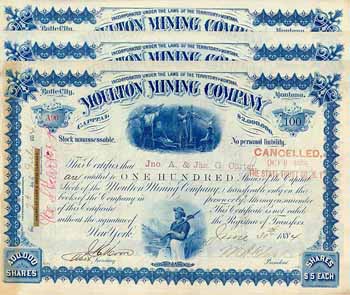 Moulton Mining Co. (3 Stücke) (OU Clark)