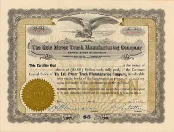 Erie Motor Truck Manufacturing Co.