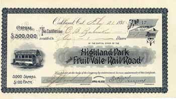 Highland Park & Fruit Vale Railroad