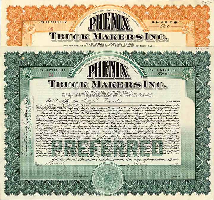 Phenix Truck Makers Inc. (2 Stücke)