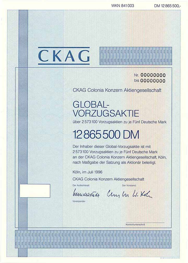 CKAG Colonia Konzern AG