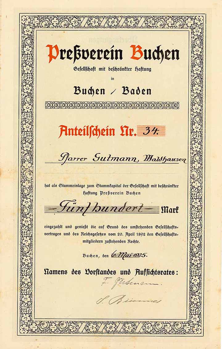 Preßverein Buchen GmbH