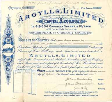 Argylls Ltd.