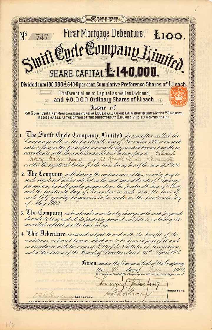 Swift Cycle Company, Ltd.