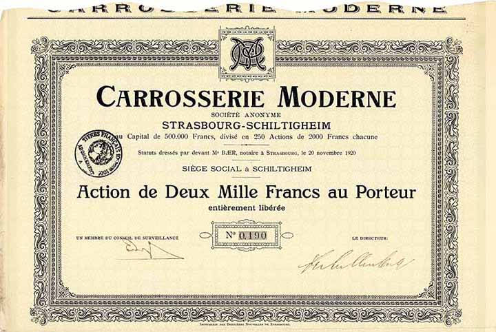 Carrosserie Moderne S.A.