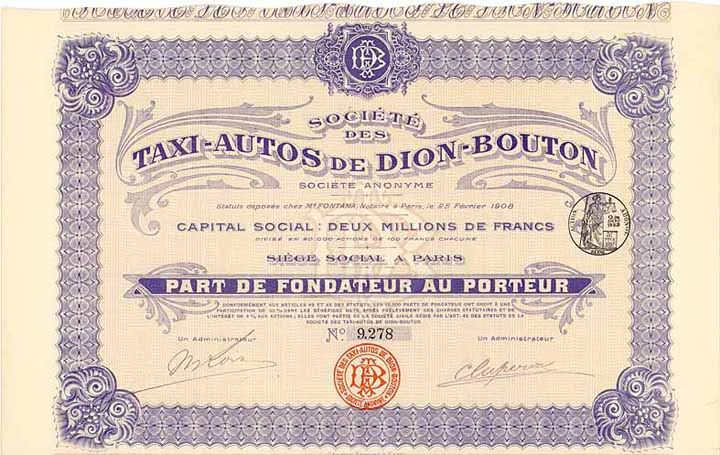 Société des Taxi-Autos de Dion-Bouton S.A.