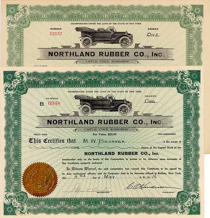 Northland Rubber Co. (2 Stücke)