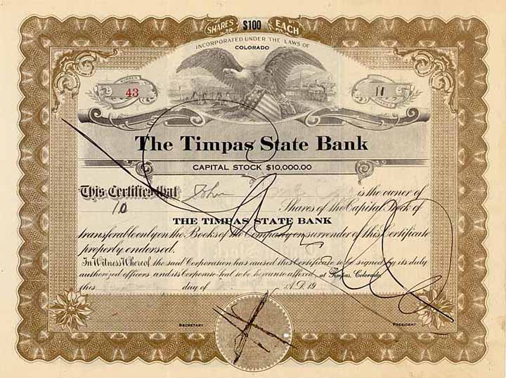 Timpas State Bank