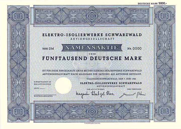 Elektro-Isolierwerke Schwarzwald AG