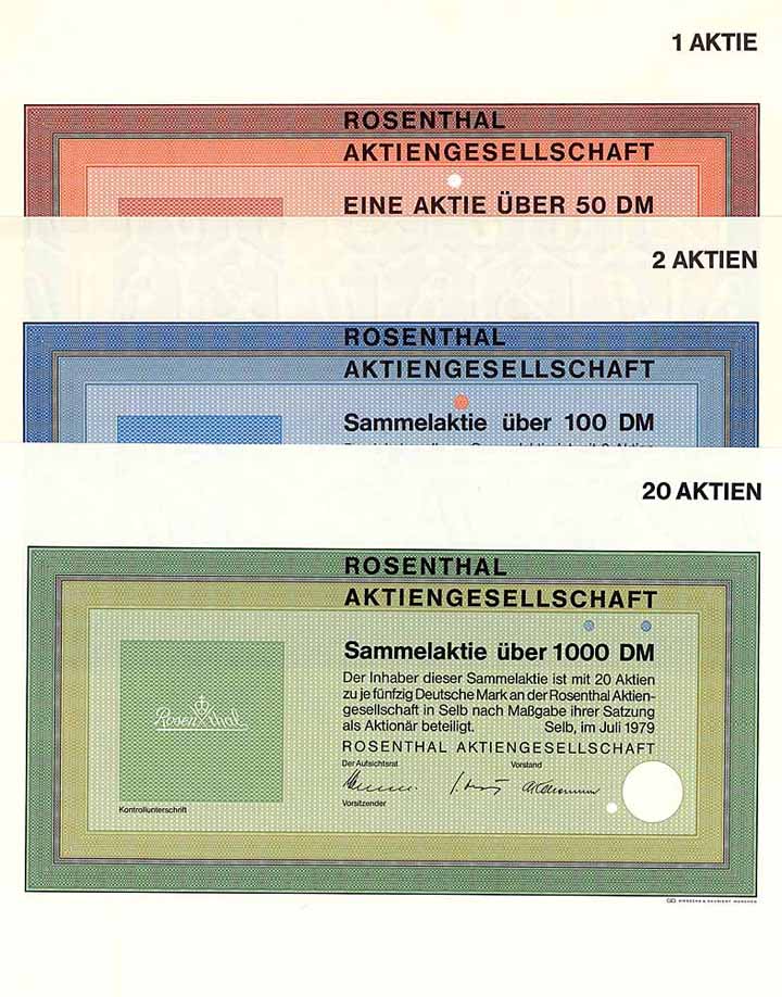 Rosenthal AG (3 Stücke)