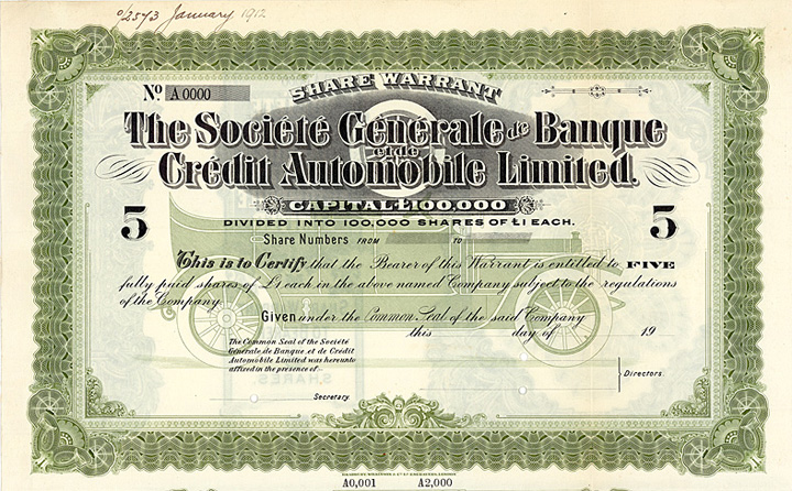 Soc. Gen. de Banque et de Credit Automobile Ltd.