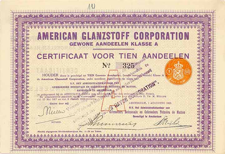 American Glanzstoff Corp.