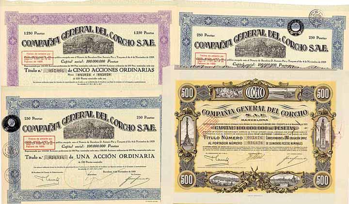 Cia. General del Corcho S.A.E. (6 Stücke)