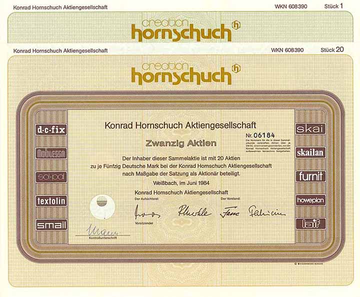 Konrad Hornschuch AG (2 Stücke)