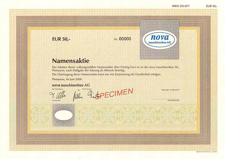 nova maschinenbau AG