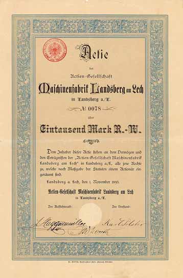AG Maschinenfabrik Landsberg am Lech