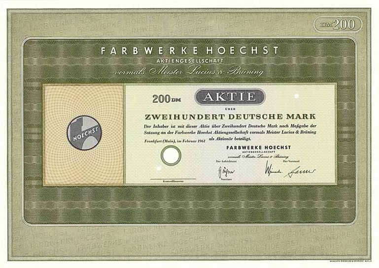 Farbwerke Hoechst AG vormals Meister Lucius & Brüning