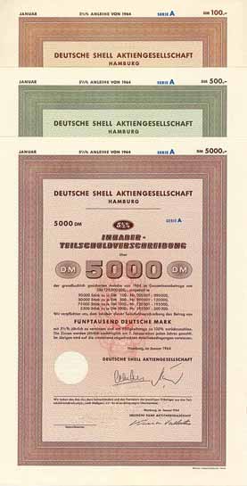 Deutsche Shell AG (3 Stücke)