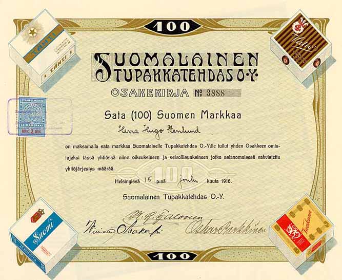 Suomalainen Tupakkatehdas O.Y.