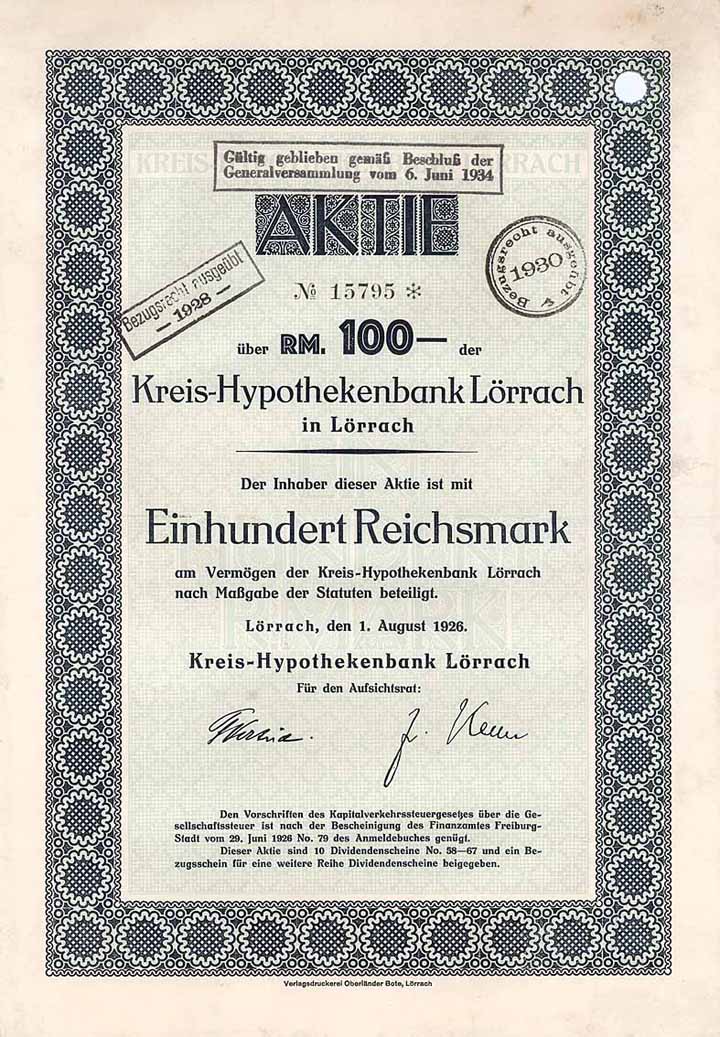 Kreis-Hypothekenbank Lörrach