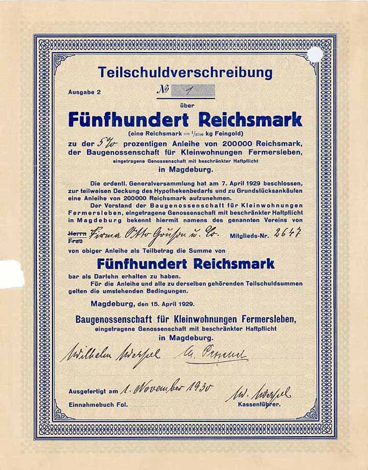 Baugenossenschaft für Kleinwohnungen Fermersleben eGmbH