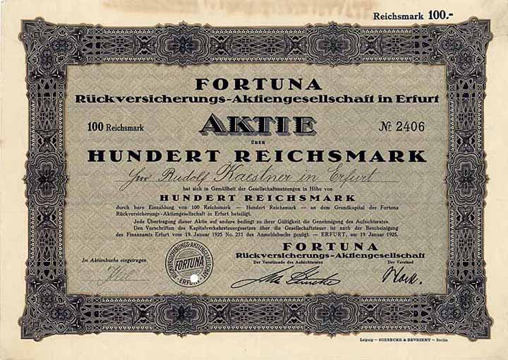 Fortuna Rückversicherungs-AG