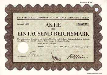 Fritz Klein Bau- und Siedlungs-AG