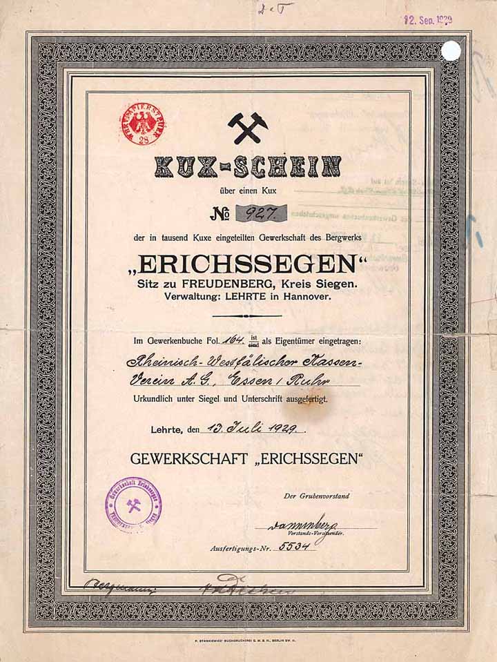 Gewerkschaft Erichssegen