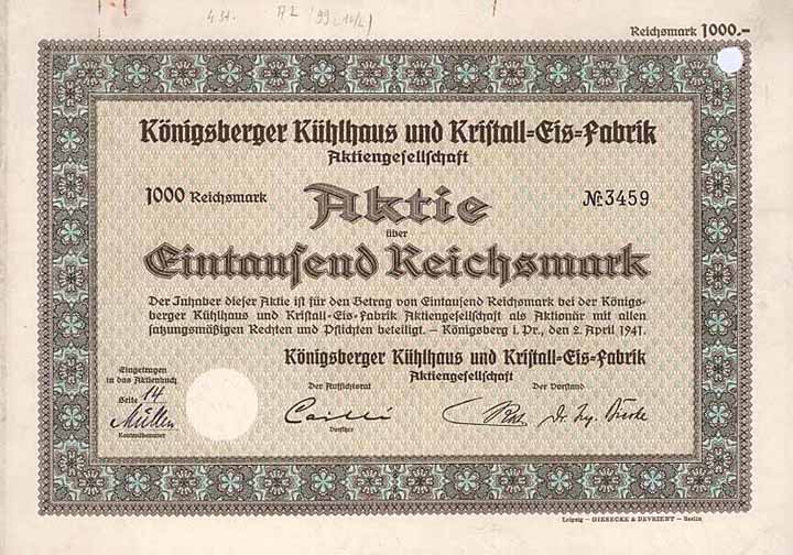 Königsberger Kühlhaus und Kristall-Eis-Fabrik AG
