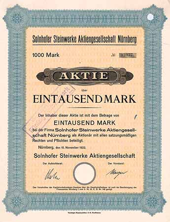 Solnhofer Steinwerke AG