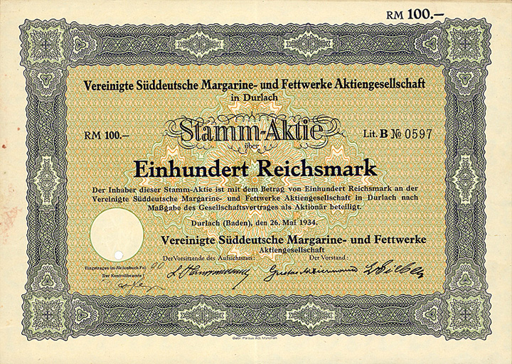 Vereinigte Süddeutsche Margarine- und Fettwerke AG