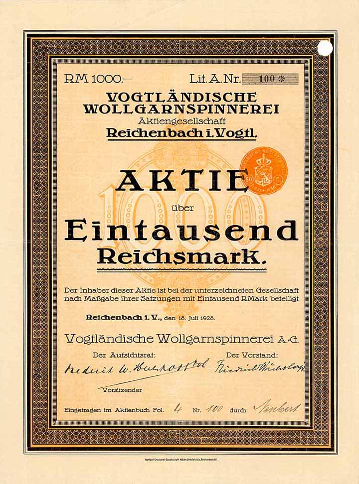 Vogtländische Wollgarnspinnerei AG