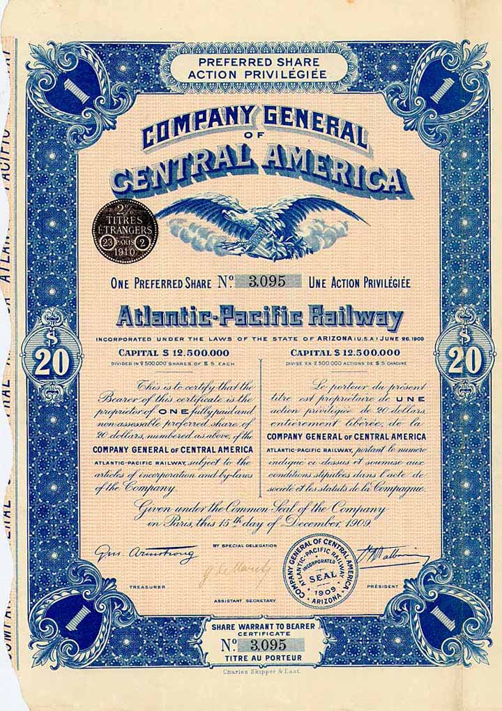 Atlantic-Pacific Railway (Company General of Central America)