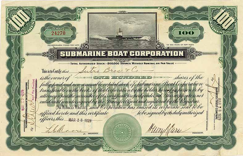 Submarine Boat Corp.