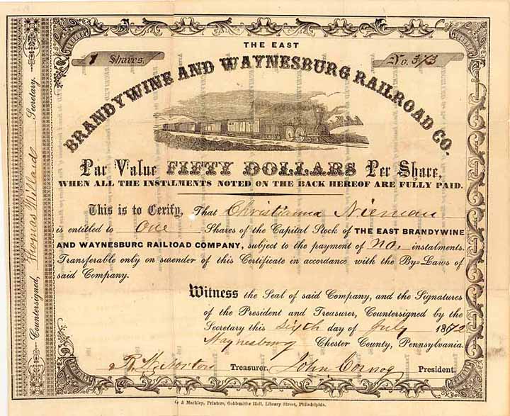 East Brandywine & Waynesburg Railroad