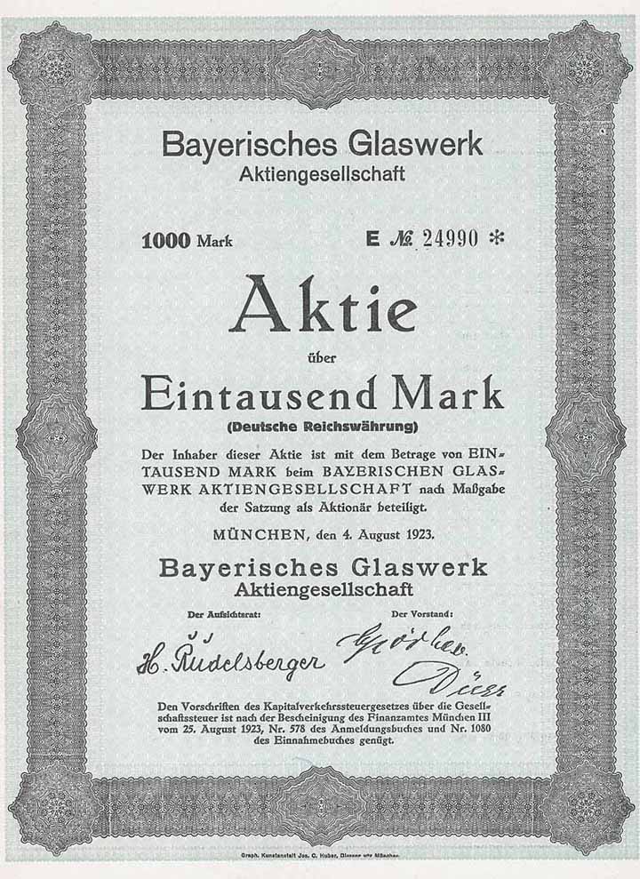 Bayerisches Glaswerk AG