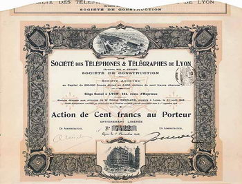 Soc. des Téléphones & Télégraphes de Lyon (Système Mix et Genest) Soc. de Construction S.A.