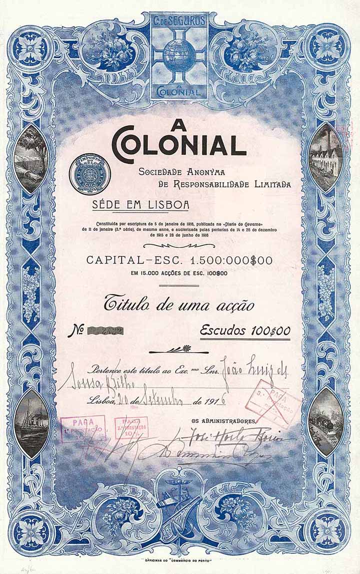 Cie. de Seguros à Colonial S.A.