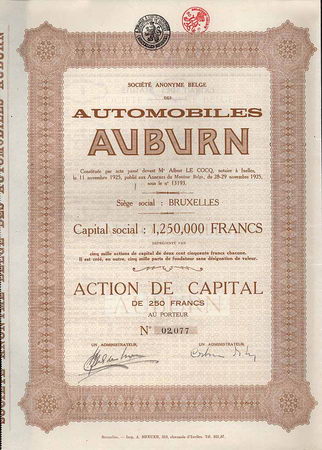 S.A. Belge des Automobiles Auburn
