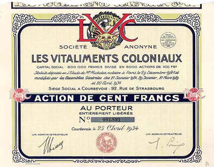 Les Vitaliments Coloniaux