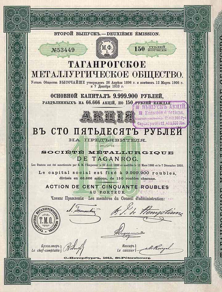 Soc. Métallurgique de Taganrog